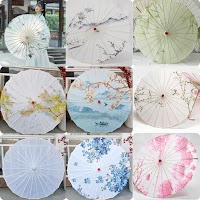 Ô Dù Cổ Trang Tranh Thủy Mặc | Phụ Kiện Chụp Ảnh Áo Dài Độc Đáo - thumbnail 1