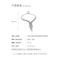 Bộ Vòng Cổ & Bông Tai Kim Cương Nhẹ Sang Trọng Không Dị Ứng Âu Mỹ - thumbnail 9