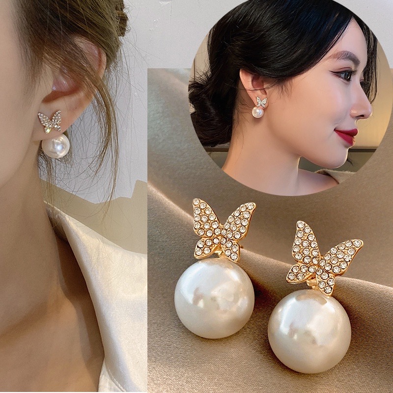 50 Kiểu Bông Tai Cô Gái Hàn Quốc Bông Tai Ngọc Trai Bông Tai Hình Học Không Đều Vòng Giọt Nước Bông Tai Ngọc Trai - ảnh chi tiết 7