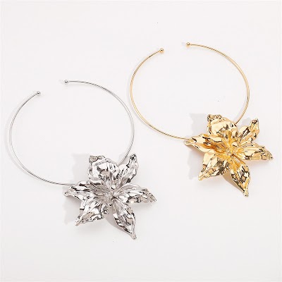 Vòng Cổ Choker Hoa To Hợp Kim Âu Mỹ | Trang Sức Mê Áo Dài
