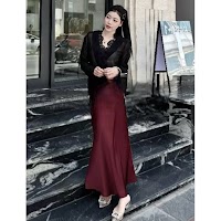 Chân Váy Lụa 2 Lớp Dáng Dài Chữ A | Thời Trang Phối Mê Áo Dài - thumbnail 2