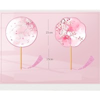 Quạt Tròn Lụa In Hình Cổ Trang | Phụ Kiện Chụp Ảnh Mê Áo Dài - thumbnail 5