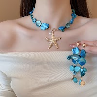 Bộ Vòng Cổ, Vòng Tay Sao Biển Ngọc Trai | Trang Sức Mặc Áo Dài Mê Áo Dài - thumbnail 3