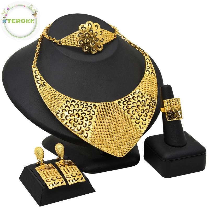 Bộ Trang Sức Mạ Vàng 24k Sang Trọng | Phụ Kiện Mặc Áo Dài - Mê Áo Dài - ảnh chi tiết 11