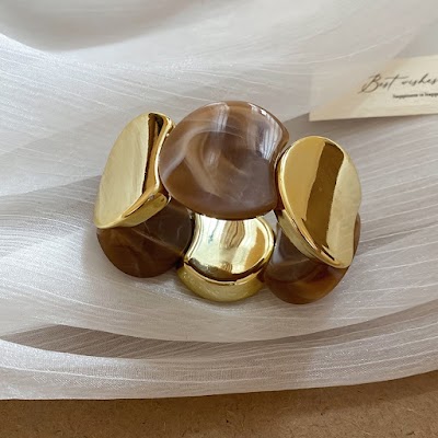 Vòng Tay Acrylic Nối Tròn Phong Cách Âu Mỹ | Phụ Kiện Mê Áo Dài Cá Tính