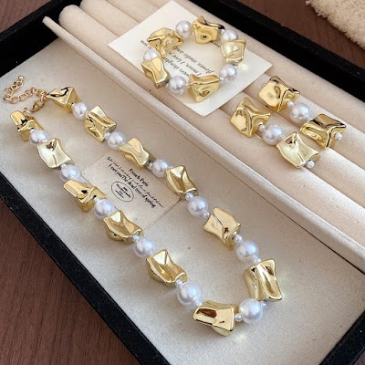 Bộ Trang Sức Ngọc Trai Vintage Thanh Lịch | Phụ Kiện Mặc Áo Dài - Mê Áo Dài