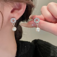 Bộ Dây Chuyền Bông Tai Ngọc Trai Giọt Nước Thanh Lịch | Trang Sức Mê Áo Dài - thumbnail 4