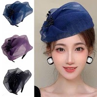 Băng Đô Lưới Đính Cườm Phong Cách Tiểu Thư | Phụ Kiện Phối Áo Dài - thumbnail 8