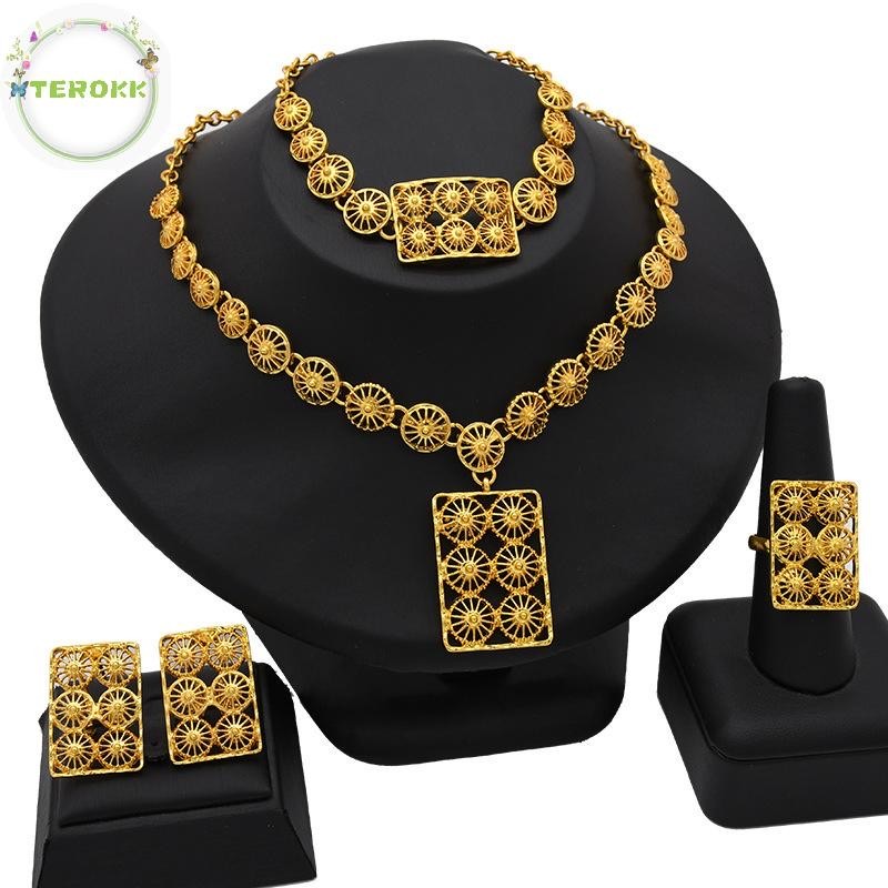 Bộ Trang Sức Mạ Vàng 24k Sang Trọng | Phụ Kiện Mặc Áo Dài - Mê Áo Dài - ảnh chi tiết 14
