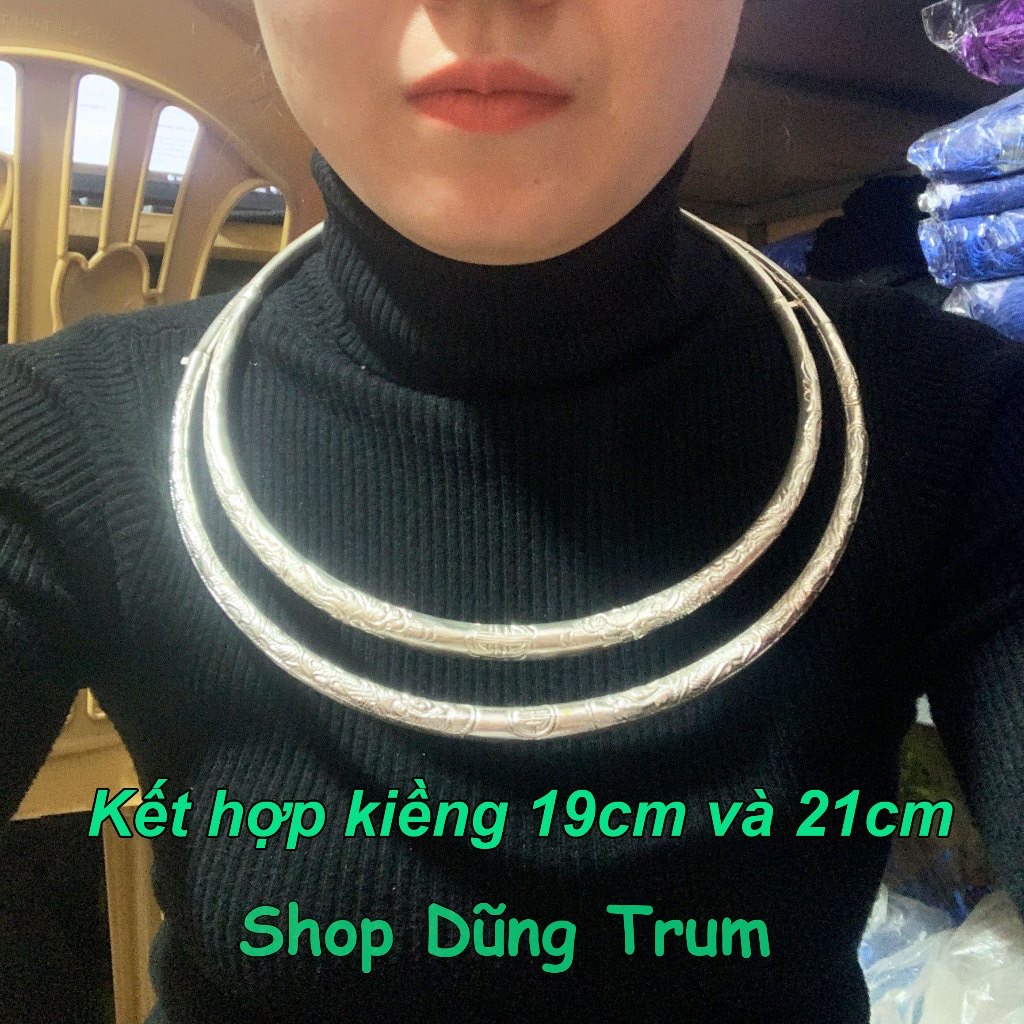 Kiềng Bạc Tròn Cổ Điển | Phụ Kiện Chụp Ảnh Áo Dài Ấn Tượng - ảnh chi tiết 8