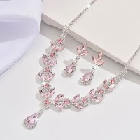 Bộ Trang Sức Pha Lê Giọt Nước Nhỏ Thanh Lịch | Phụ Kiện Mặc Áo Dài - thumbnail 7