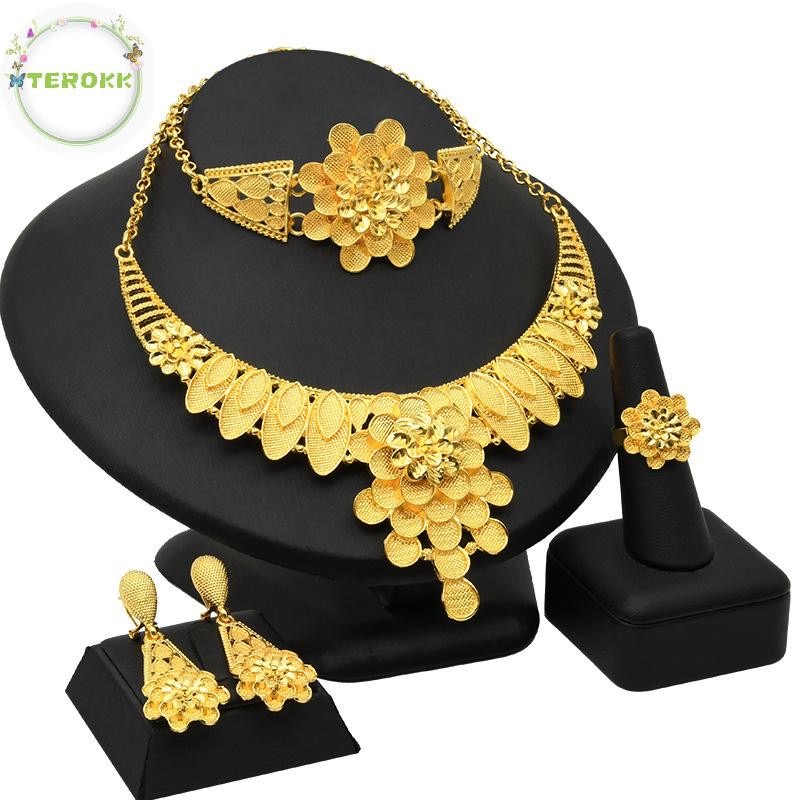 Bộ Trang Sức Mạ Vàng 24k Sang Trọng | Phụ Kiện Mặc Áo Dài - Mê Áo Dài - ảnh chi tiết 9