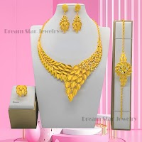 Bộ Trang Sức Mạ Vàng 24K Phong Cách Dubai | Phụ Kiện Áo Dài Sang Trọng - thumbnail 13