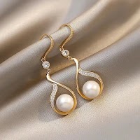50 Kiểu Bông Tai Cô Gái Hàn Quốc Bông Tai Ngọc Trai Bông Tai Hình Học Không Đều Vòng Giọt Nước Bông Tai Ngọc Trai - thumbnail 6