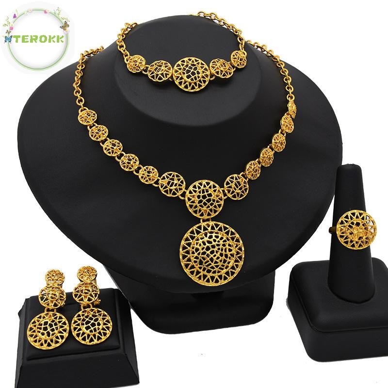 Bộ Trang Sức Mạ Vàng 24k Sang Trọng | Phụ Kiện Mặc Áo Dài - Mê Áo Dài - ảnh chi tiết 12