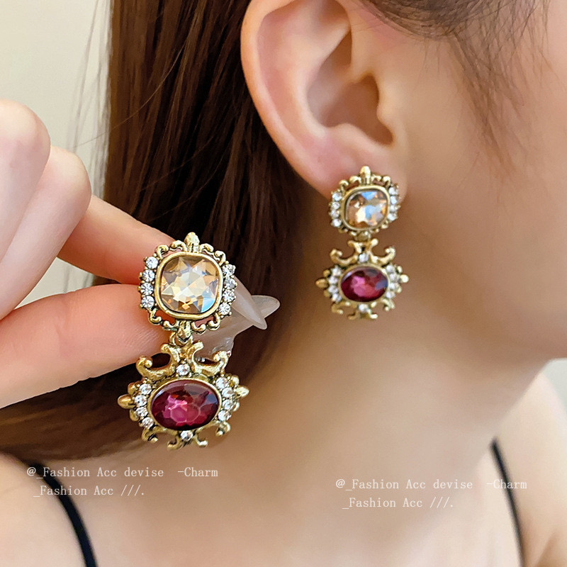 Bộ Vòng Cổ Khảm Vuông Phong Cách Cung Điện | Trang Sức Mê Áo Dài - ảnh chi tiết 4