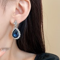 Bộ Vòng Cổ Giọt Nước Kim Cương Vuông Cao Cấp | Trang Sức Phụ Kiện Mặc Áo Dài Mê Áo Dài - thumbnail 16