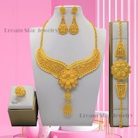 Bộ Trang Sức Mạ Vàng 24K Phong Cách Dubai | Phụ Kiện Áo Dài Sang Trọng - thumbnail 10