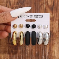 Bộ 6 Đôi Bông Tai Giọt Nước DITIPOO Sang Trọng | Phụ Kiện Áo Dài - Mê Áo Dài - thumbnail 11