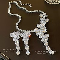 Bộ 3 Trang Sức Hình Vuông Đính Kim Cương | Phụ Kiện Áo Dài - Mê Áo Dài - thumbnail 2