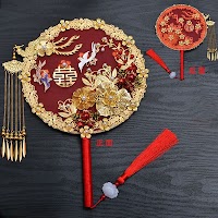 Quạt Tròn Cô Dâu Cổ Điển | Phụ Kiện Chụp Cưới Áo Dài Độc Đáo - thumbnail 6