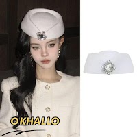 Mũ Phi Công Đính Pha Lê Ngôi Sao Biển | Phụ Kiện Chụp Ảnh Mê Áo Dài