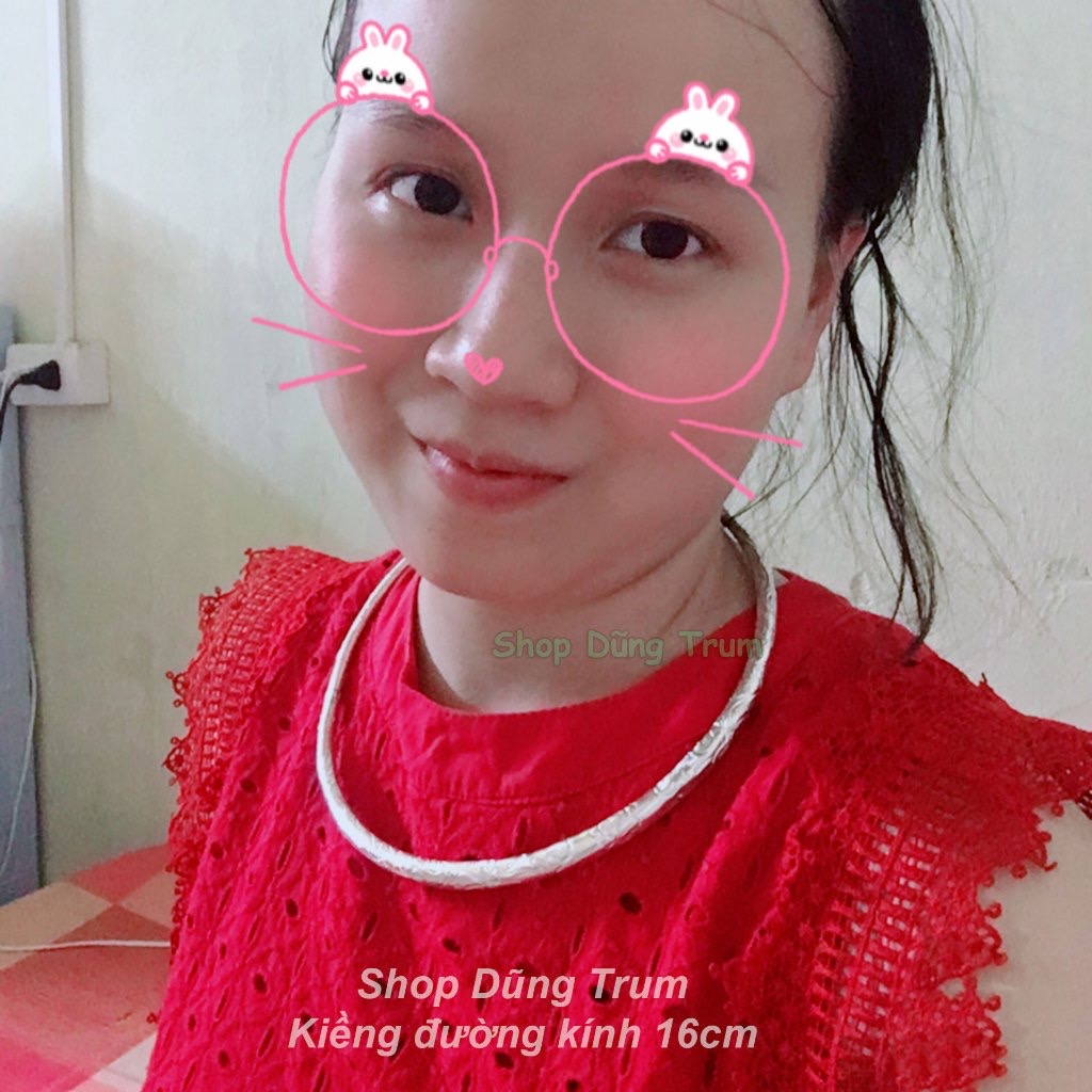 Kiềng Bạc Tròn Cổ Điển | Phụ Kiện Chụp Ảnh Áo Dài Ấn Tượng - ảnh chi tiết 14