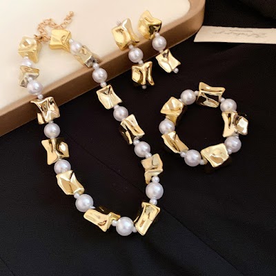 Bộ Trang Sức Ngọc Trai Vintage Thanh Lịch | Phụ Kiện Mặc Áo Dài - Mê Áo Dài