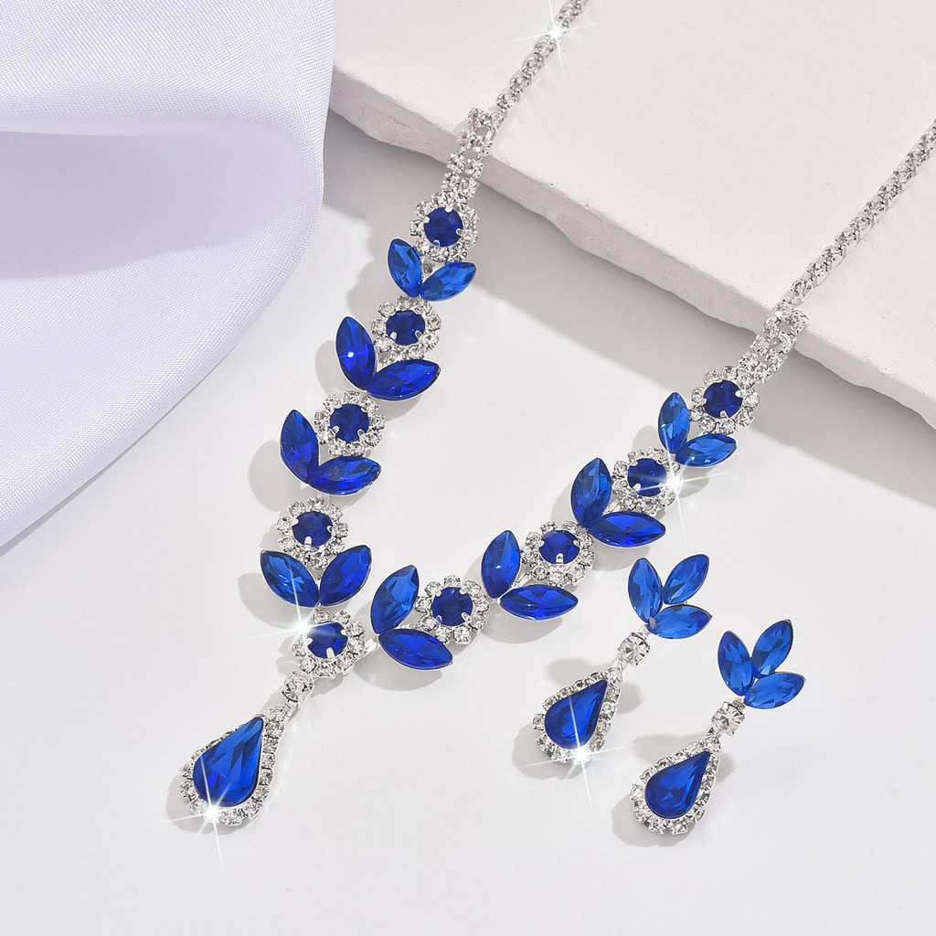 Bộ Trang Sức Pha Lê Giọt Nước Nhỏ Thanh Lịch | Phụ Kiện Mặc Áo Dài - ảnh chi tiết 10