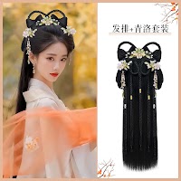 Tóc Giả Lười Phong Cách Trung Hoa | Kiểu Tóc Cổ Điển Đa Dụng - thumbnail 7