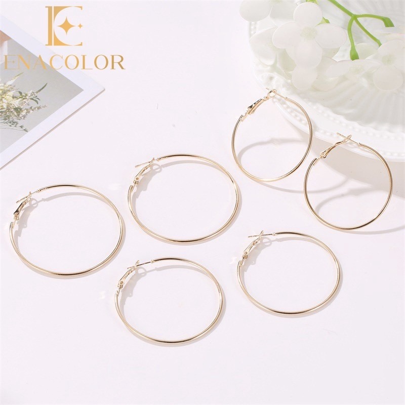 Bộ 6 Bông Tai Tròn Tinh Tế | Phụ Kiện Mặc Áo Dài Sang Trọng - Mê Áo Dài - ảnh chi tiết 3
