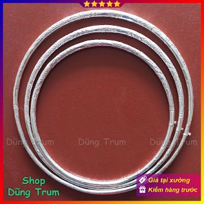 Kiềng Bạc Tròn Cổ Điển | Phụ Kiện Chụp Ảnh Áo Dài Ấn Tượng
